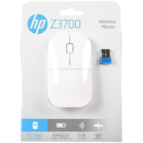 HP miš Z3700 bežični VOL80AA bela slika 5