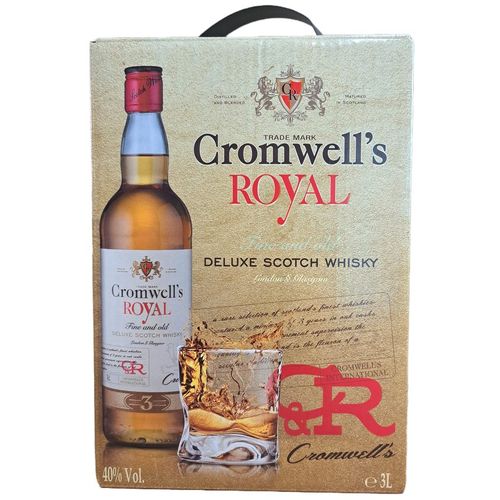 Whisky Cromwell'S Royal bib 40% XXL 3l slika 1