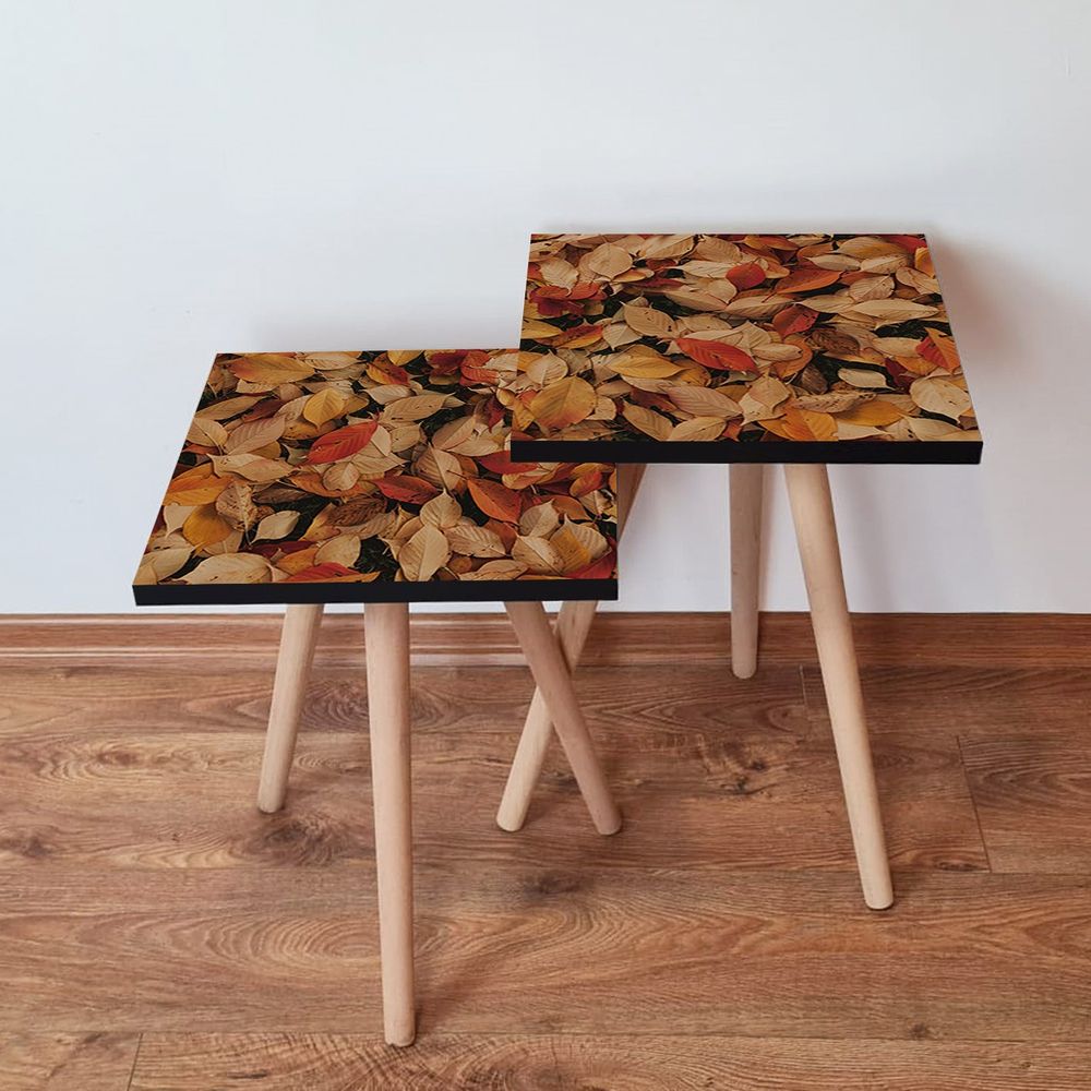 Nesting stolovi 2Shp350 - (2 komada) - boje: kamel, crvena, bež slika 1