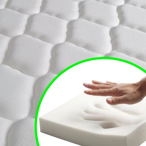 Krevet od umjetne kože s madracem LED bijeli 160 x 200 cm slika 25