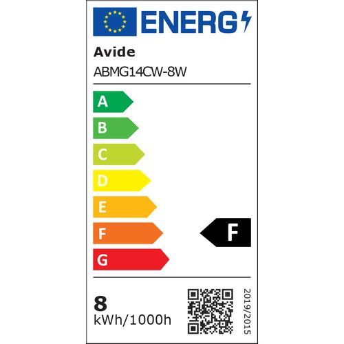 Avide LED SMD mini sijalica E14 830lm G45 6K 8W slika 2