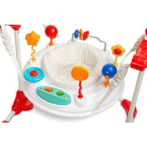 Sjedalo za bebe s didaktičkim igračkama crveno slika 2