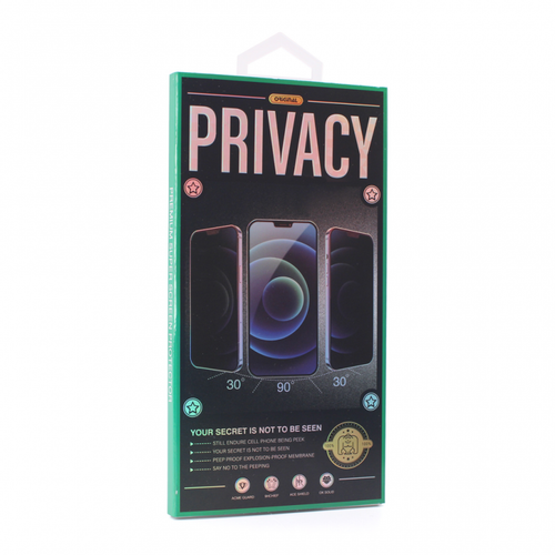 Tempered Glass Privacy 2.5D full glue za Samsung A525F/A526B/A528B Galaxy A52 4G/A52 5G/A52s crni slika 1