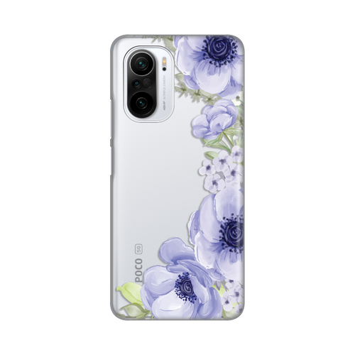 Torbica Silikonska Print Skin za Xiaomi Poco F3/Mi 11i Blue Roses slika 1