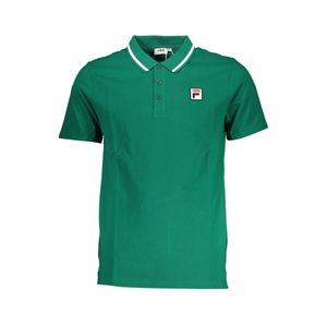 FILA MEN'S GREEN SHORT SLEEVED POLO SHIRT