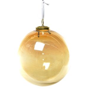 Novogodišnja kuglica  Lustro zlatna 20 cm