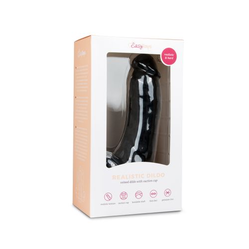 Realističan dildo - 20 cm, crni slika 3