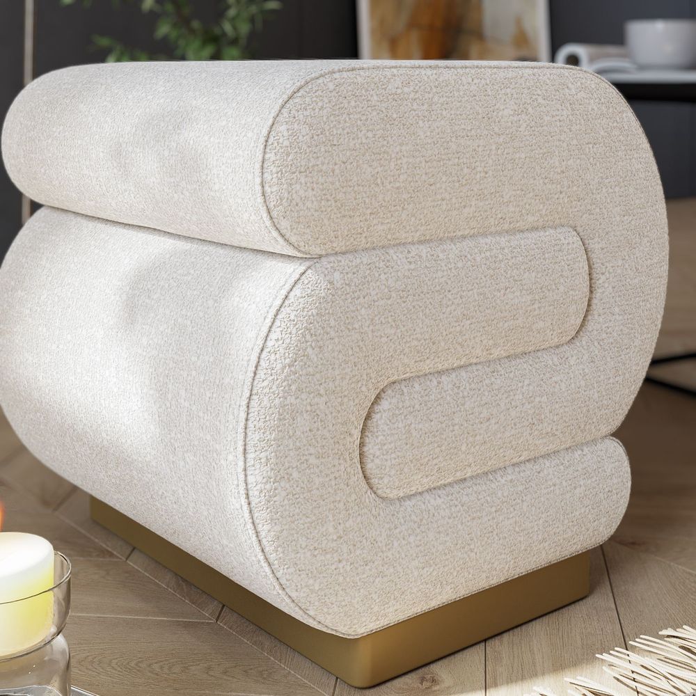 Sally - Kremasti Pouf slika 5