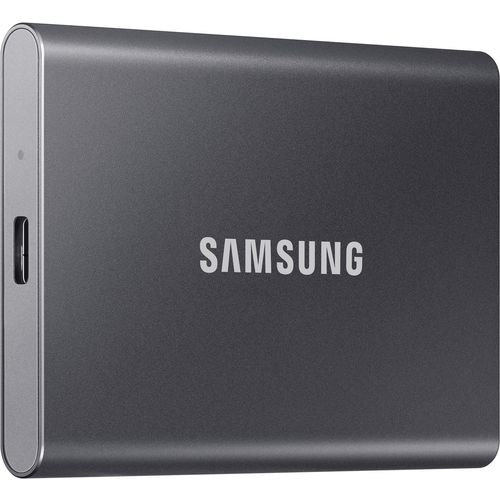 Samsung MU-PC1T0T/WW Portable SSD 1TB, T7, USB 3.2 Gen.2 (10Gbps), [Sequential Read/Write : Up to 1,050MB/sec /Up to 1,000 MB/sec], Grey slika 1