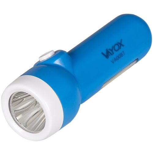 Svjetiljka s baterijom na punjenje 2u1 plava slika 1