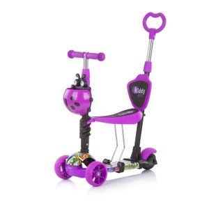 Chipolino romobil / guralica Kiddy Evo s ručkom Purple Graffiti