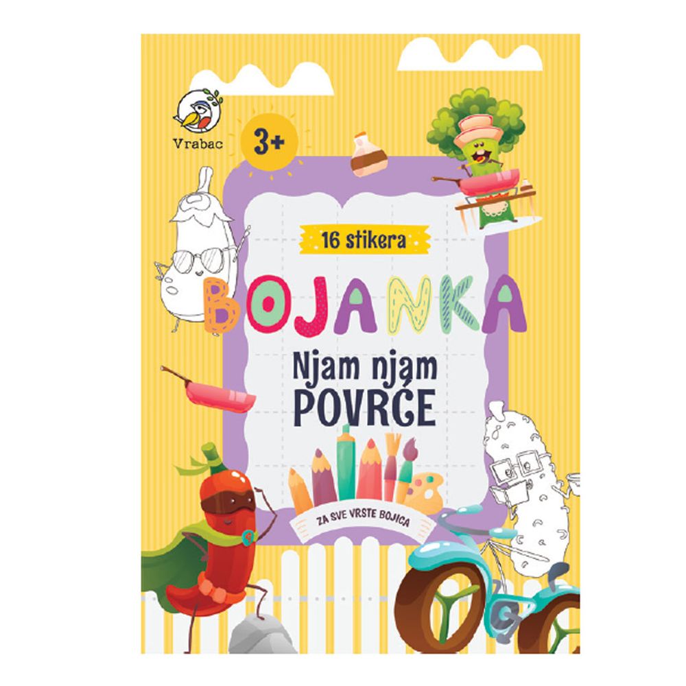 Vrabac Bojanka Amigo, Njam, njam povrće A4 slika 1