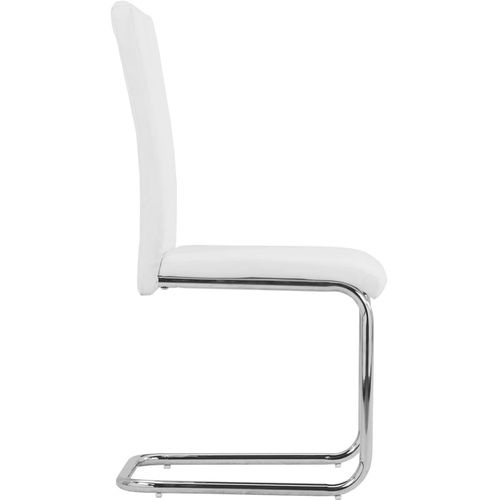 Konzolne blagovaonske stolice od umjetne kože 6 kom bijele slika 25