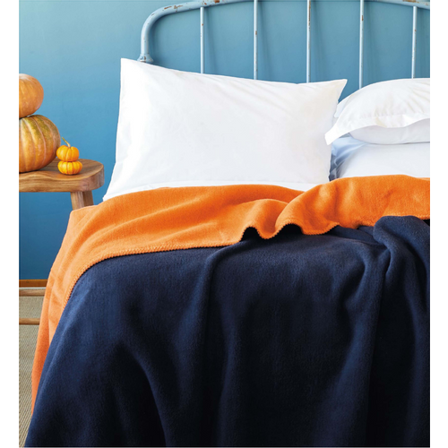 Deka Simply Blanket (tamno plava - narančasta) slika 1