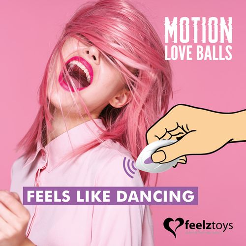 Vibracijsko jaje FeelzToys - Motion Love Balls Foxy slika 5