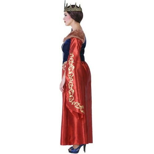 Svečana odjeća za odrasle 113916 Crvena Mornarsko plava Srednjovjekovna Kraljica XL slika 4