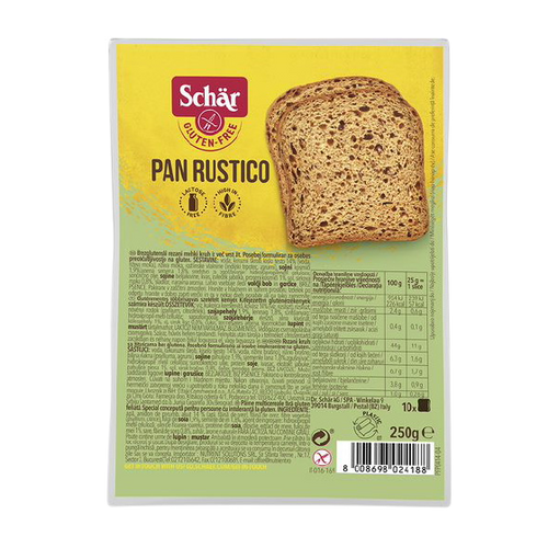 Schar Pan Rustico - bezglutenski hleb 250g slika 1