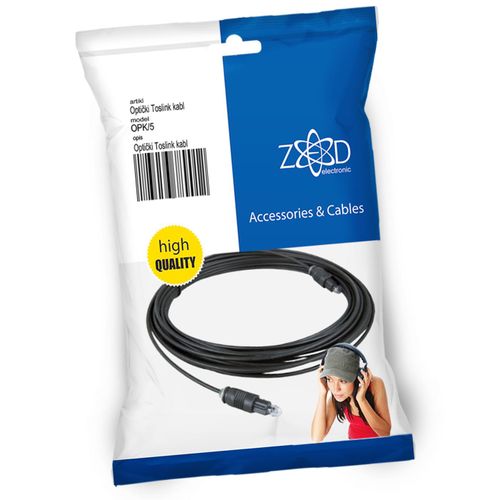 ZED electronic Optički Toslink kabel 5 metara, extra kvalitet - OPK/5 slika 1