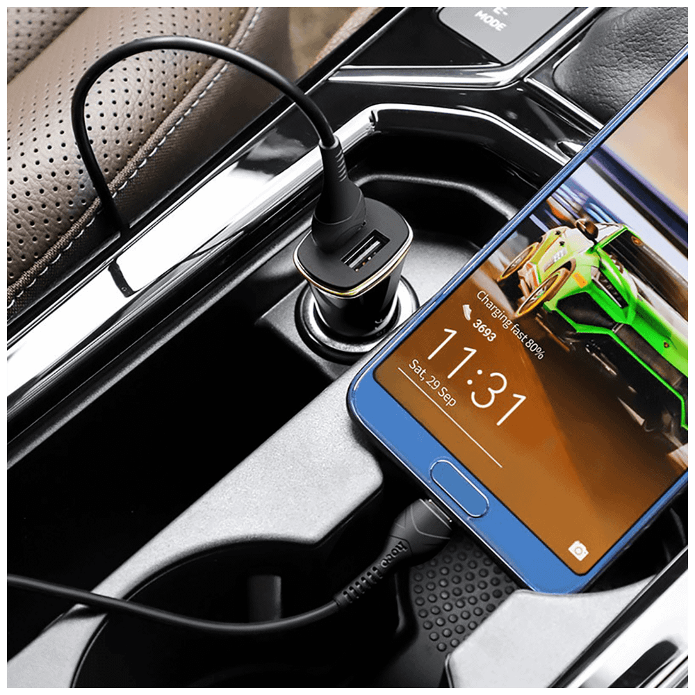hoco. Auto punjač Z31 Universe double port, microUSB slika 5