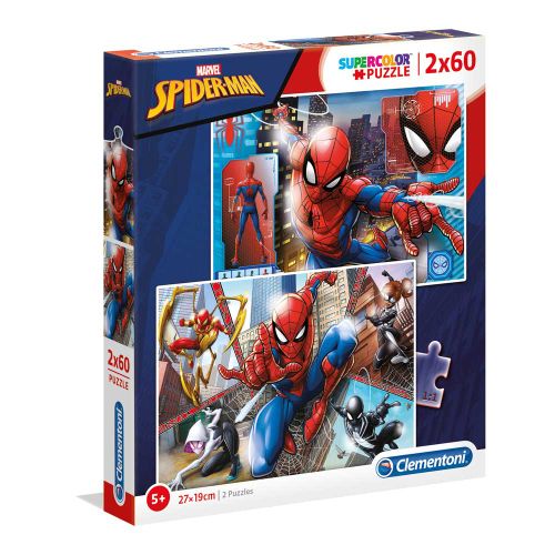 Clementoni Puzzle 2X60 Spider-Man slika 1