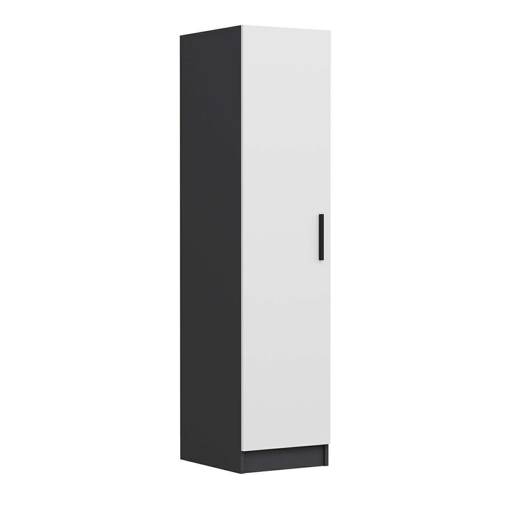 Minar Kale - 8673 Bijela i Antracit Ormar slika 1