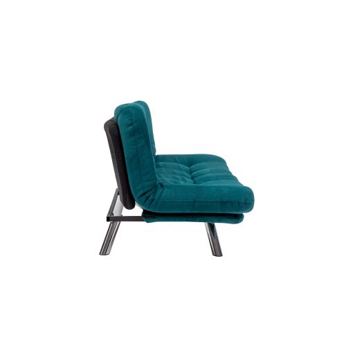 Atelier Del Sofa Misa Small Sofabed - Trosed na razvlačenje, petrol zelena slika 7