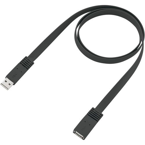 Renkforce USB kabel USB 2.0 USB-A utikač, USB-A utičnica 2.00 m crna visokofleksibilan RF-4096134 slika 2