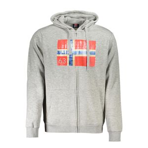 NORWAY 1963 MEN'S ZIP-UP SWEATSHIRT GREY