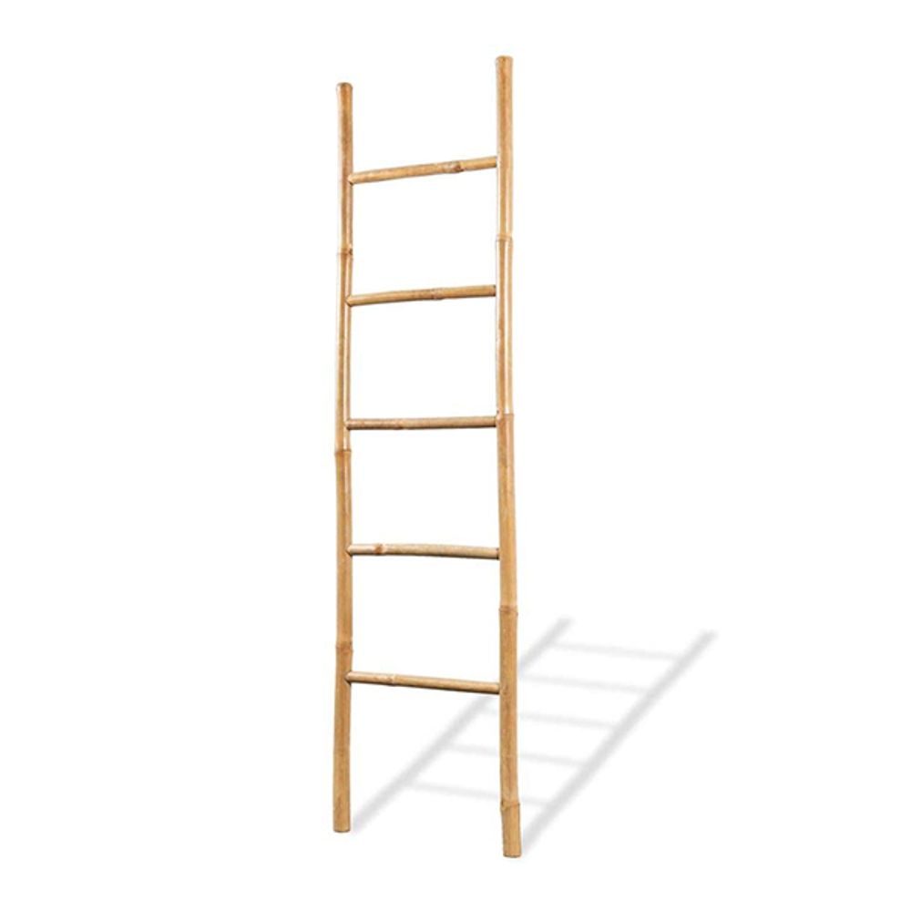 TENDANCE Samostojeći držač peškira 45x2,5x170cm Bambus slika 3