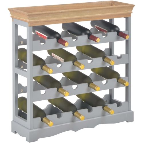 Ormarić za vino sivi 70 x 22,5 x 70,5 cm MDF slika 2