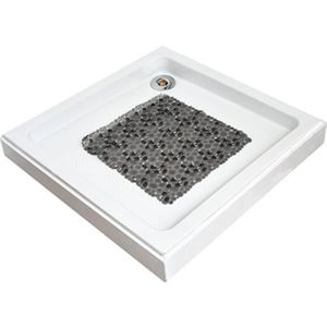 TENDANCE Podloga za kadu Bubbles 50x50cm Tamno siva