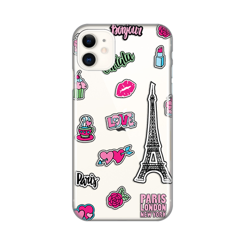 Torbica Silikonska Print Skin za iPhone 11 6.1 Love Paris slika 1