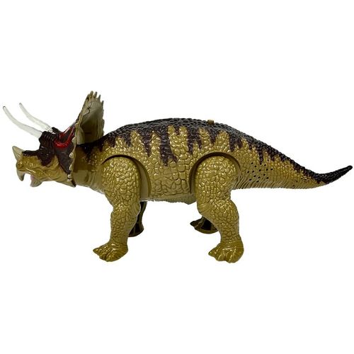 Dinosaur Triceratops na baterije, zeleno-crni slika 3