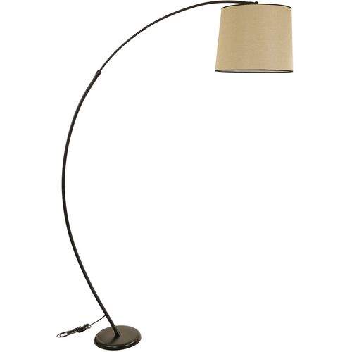 Mısra Siyah Lambader Pramit Açık Hasır Abajurlu Wicker Floor Lamp slika 1