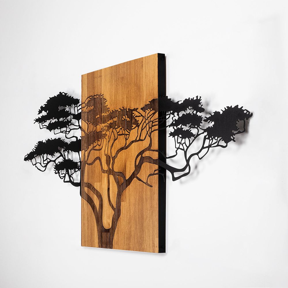 Dekorativni Zidni Ukras - Acacia Tree 329 u Boji Crnog Oraha slika 6