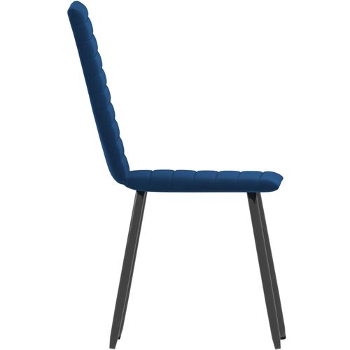 Blagovaonske stolice 6 kom plave baršunaste slika 25