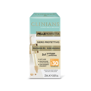 Clinians Anti-Age Zaštitni serum SPF 30 s hijaluronskom kiselinom u boji 25ml