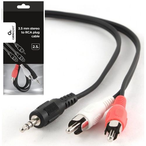 CCA-458-2.5M Gembird 3.5 mm stereo to RCA plug kabl 2.5 m slika 8