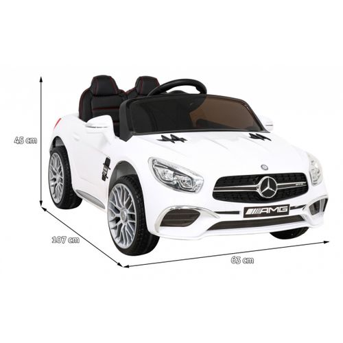 Licencirani auto na akumultor Mercedes Benz AMG SL65 S - bijeli slika 2