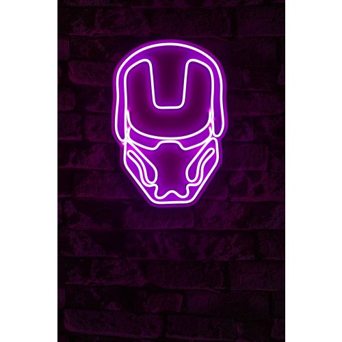 Wallity Ukrasna plastična LED rasvjeta, Iron Man - Pink slika 10