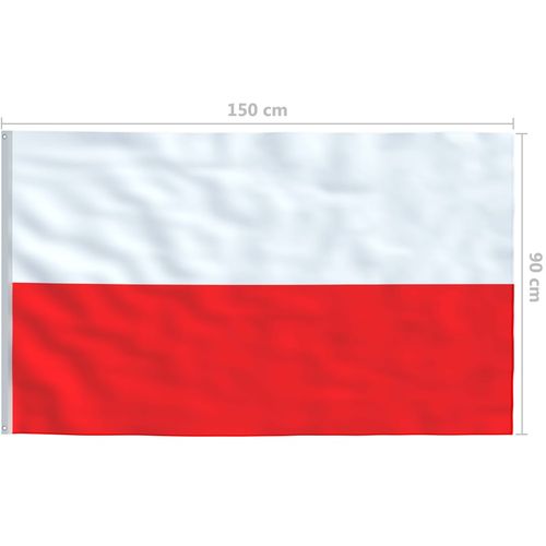 Poljska zastava 90 x 150 cm slika 11