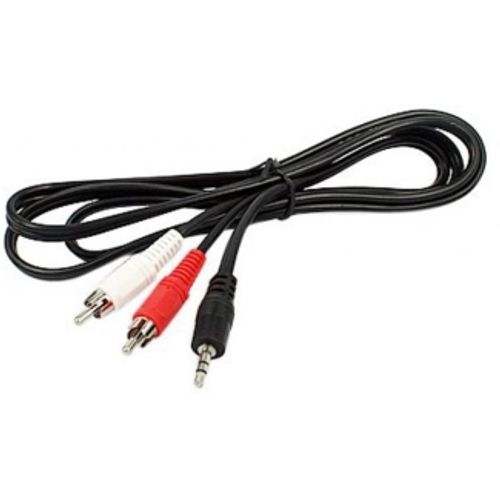 E-GREEN Kabl audio 3.5mm - 2xRCA 10m crni slika 1