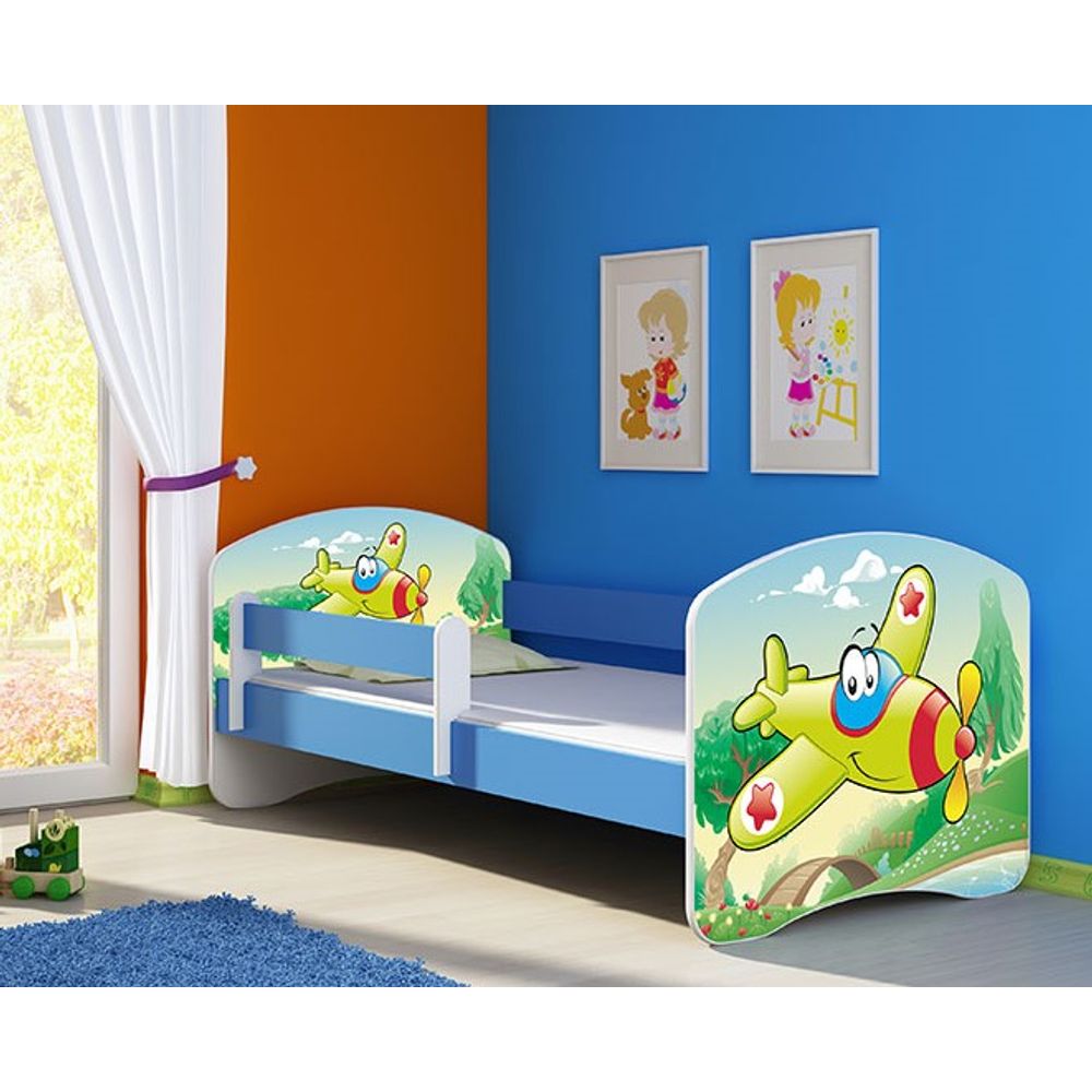 ACMA Dječiji krevet Acma II Blue - 140x70cm - Dezen 29 slika 1