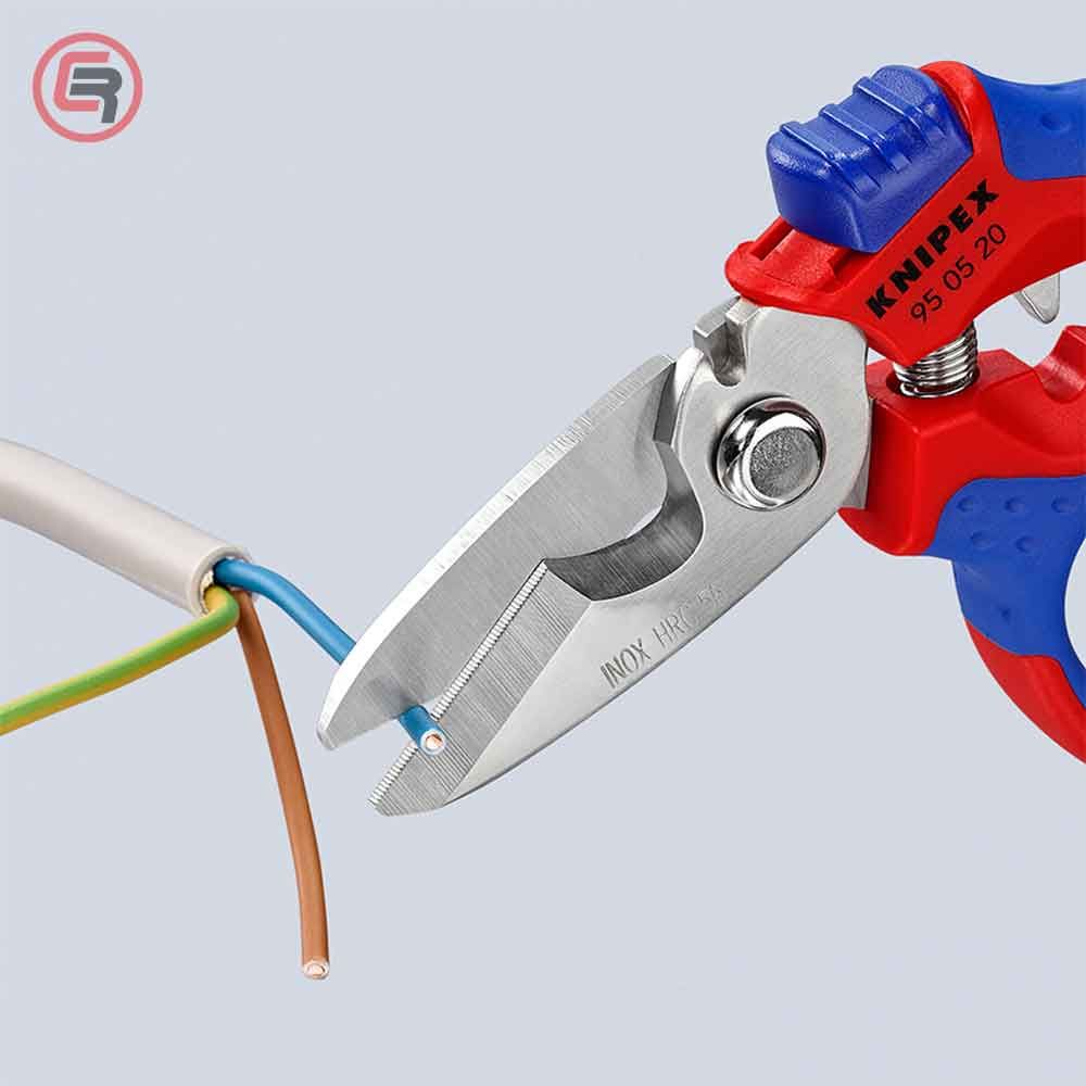Knipex Škare Makaze Ugaone Za Električare 160mm - 95 05 20 SB slika 5