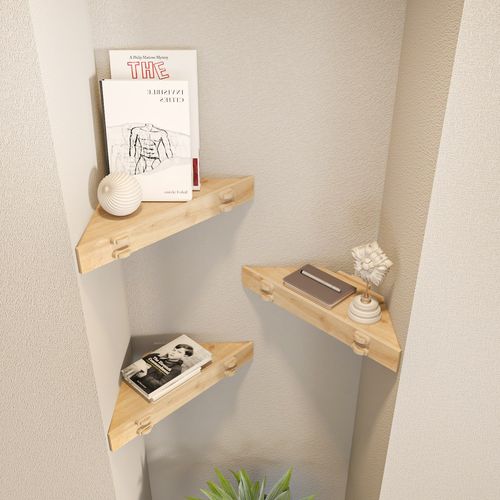 Edis - Oak Oak Wall Shelf slika 3