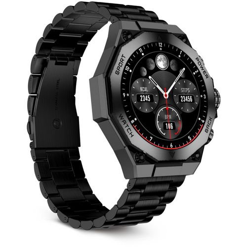 KSIX, smartwatch Titanium, AMOLED 1,43” zaslon, 2 remena, 5 dana aut., crni slika 8