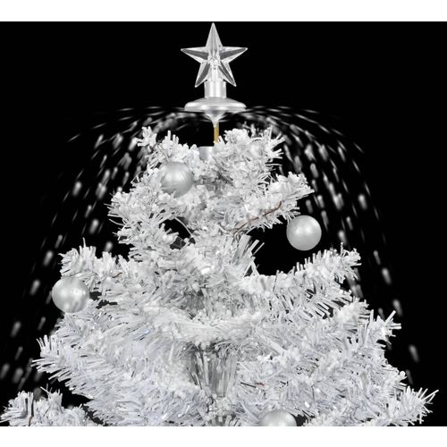 Božićno drvce koje sniježi sa stalkom bijelo 75 cm slika 32