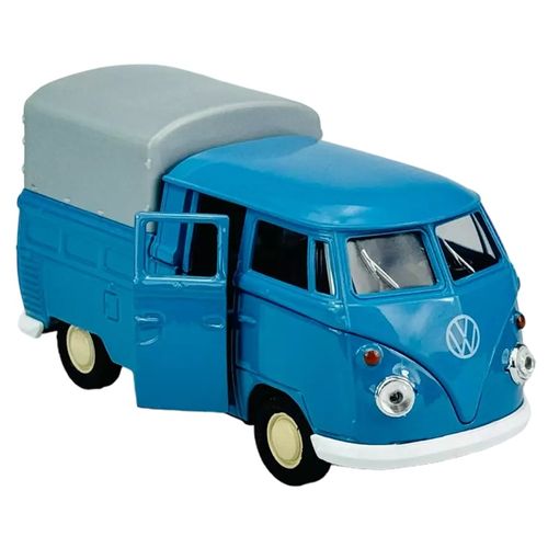 VW T1 double cabin pickup blue 1:34 slika 2