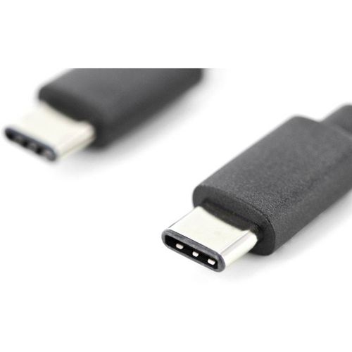 Digitus USB kabel USB 2.0 USB-C® utikač, USB-C® utikač 1.00 m crna sa zaštitom AK-300155-010-S slika 3