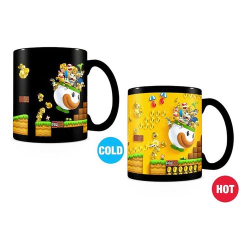 Super Mario (Gold Coin Rush) Heat Change Mug slika 1